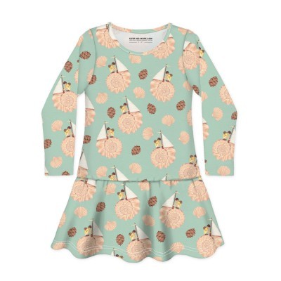 VESTIDO MANGA COMPRIDA - AND THE WALLS BECAME THE WORLD ALL AROUND - SLEEP NO MORE