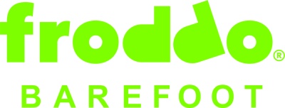 Logotipo da marca froddo BAREFOOT verde em fundo branco