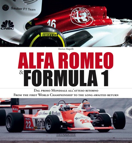 Alfa Romeo & Formula 1 Livro Alfa Romeo & Formula 1 com imagens de carros de corrida Alfa Romeo