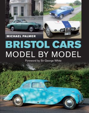 Bristol Cars Model by Model Capa do livro 'Bristol Cars Model by Model' com fotos de carros clássicos azuis