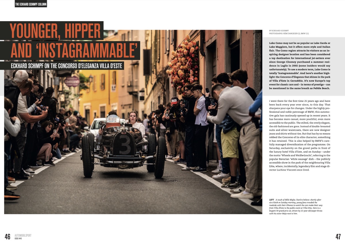 Alpine in racing and rallying 1952-1978 (Vol 46 automobilsport) Carro de corrida antigo preto com número 3 circulando numa rua com espectadores