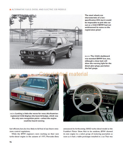 Bmw E30 - The Complete Story Carro BMW 324td prata com matrícula visível e interior com volante e painel