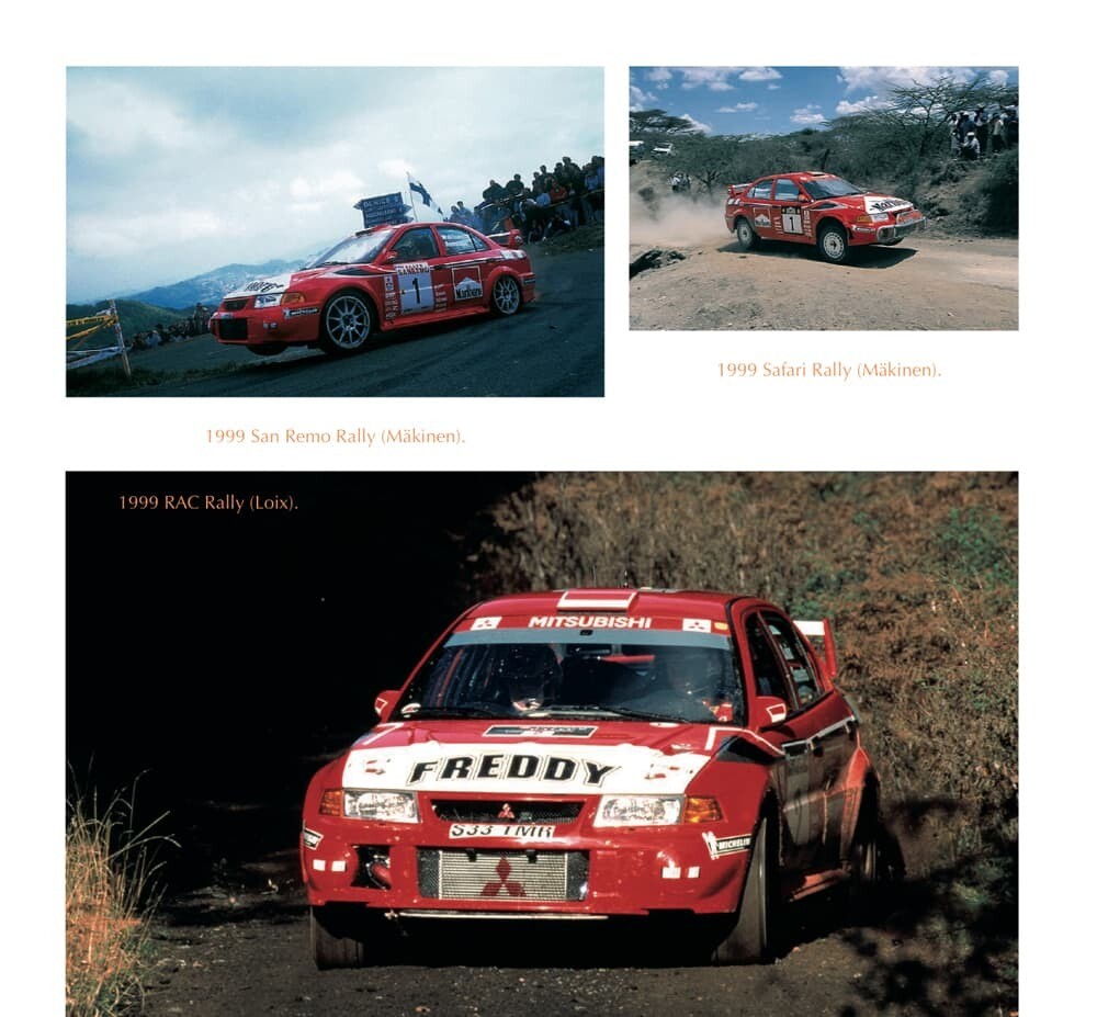 Mitsubishi Lancer Evo Carros de rali vermelhos Mitsubishi com inscrições em ambientes de corrida