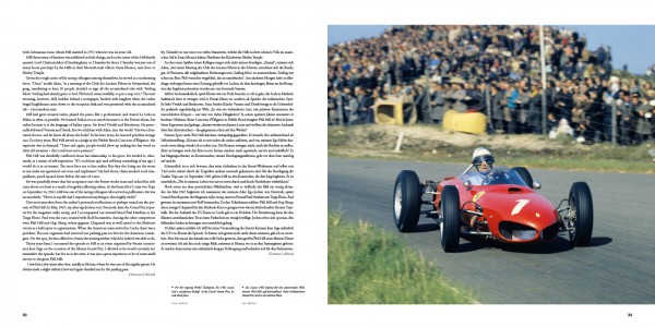 Sharknose V6 - Ferrari 156, 246SP & 196SP Página de livro com texto e foto de carro de corrida vermelho em pista