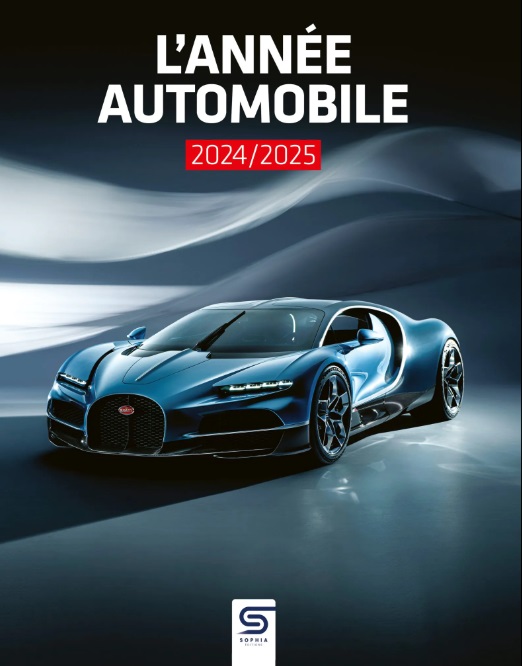L'année automobile 2024-25 (Nr. 72) Capa de livro com um carro desportivo azul metálico e texto em francês