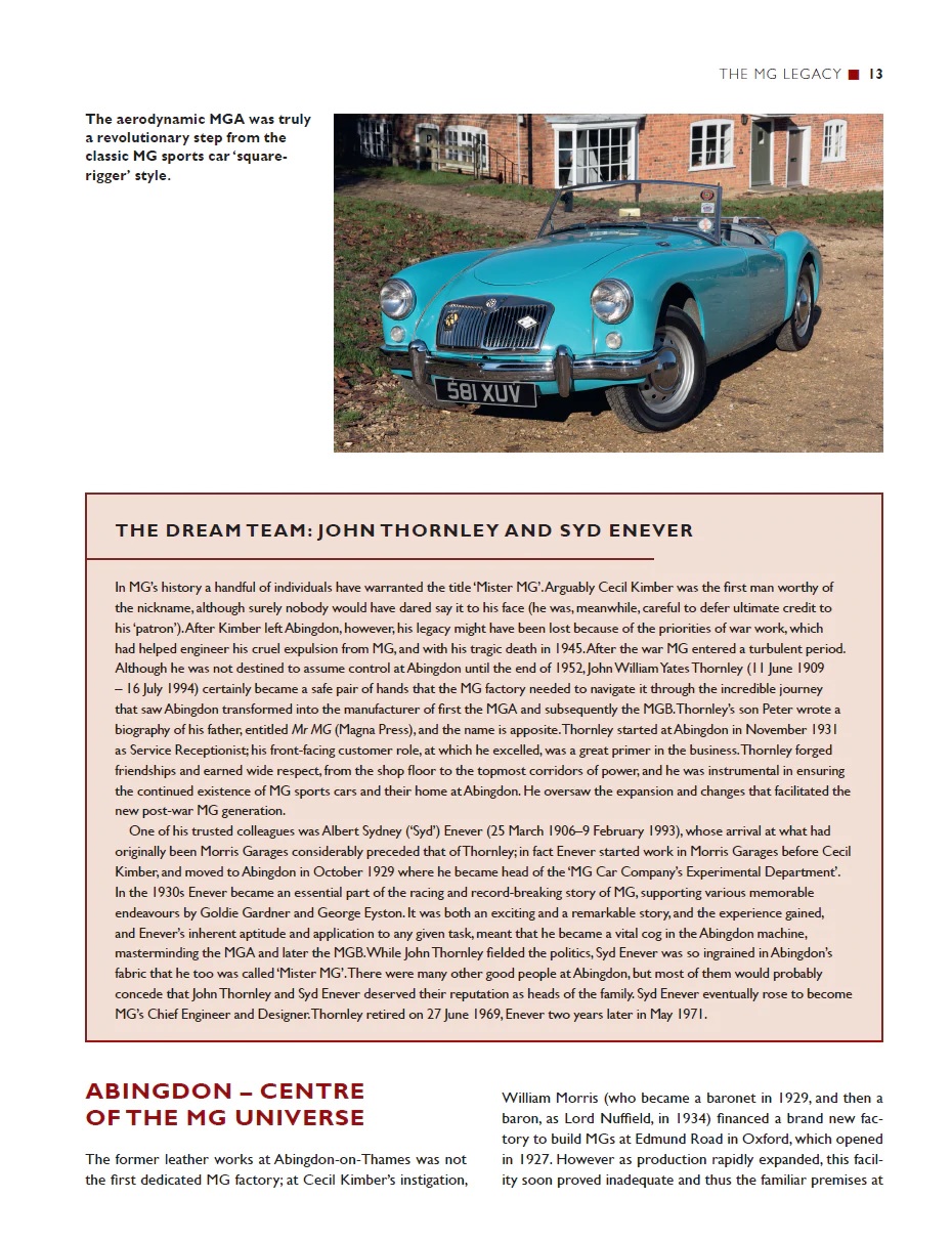 MGB - The superlative MG: Including MGC and MGB V8 Carro clássico azul conversível estacionado em frente a casa de tijolos