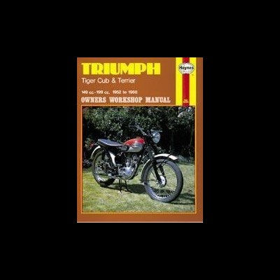Capa manual Triumph Tiger Cub & Terrier com foto de moto clássica