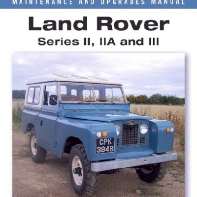 Manual Land Rover Series II, IIA and III com foto de jipe azul