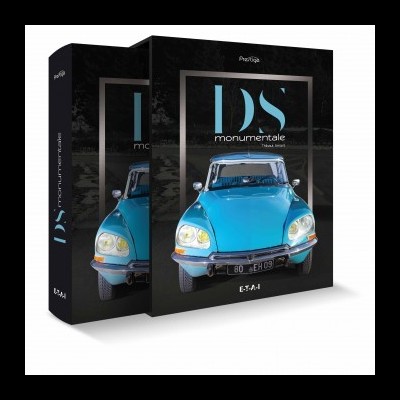 Caixas de jogo de quebra-cabeças com imagem de carro clássico Citroën DS azul.