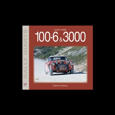 Capa de livro com carro de rali clássico vermelho numa estrada de terra