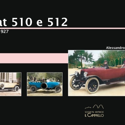 Três automóveis clássicos Fiat 510 e 512 em contexto histórico