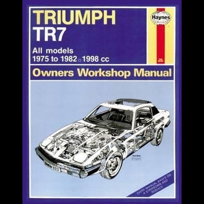 Capa do manual do proprietário TRIUMPH TR7 de 1975 a 1982