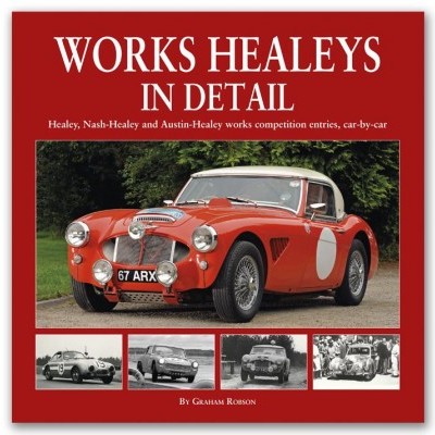 Capa de livro vermelha com foto de carro clássico vermelho e branco e texto branco