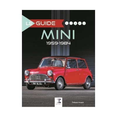 Capa do livro LE GUIDE MINI 1959-1984 com carro Mini clássico vermelho