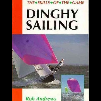 Capa de livro sobre vela à deriva com veleiro e vela rosa em mar