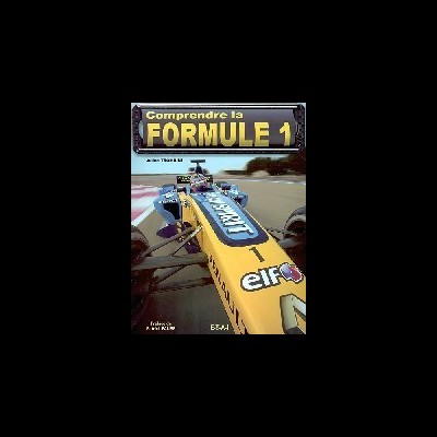Capa de livro com carro de Fórmula 1 amarelo e azul e título 