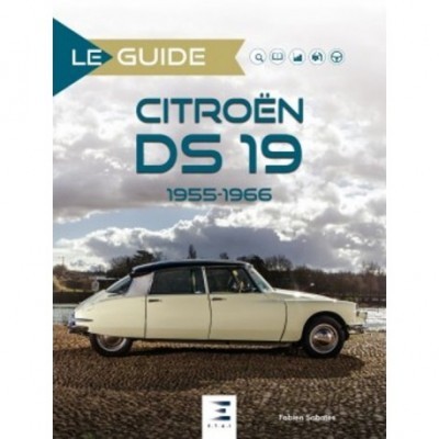 Capa de livro com carro Citroën DS 19 clássico e céu nublado