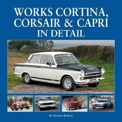 Livro sobre carros clássicos com fotos de Ford Cortina, Corsair e Capri