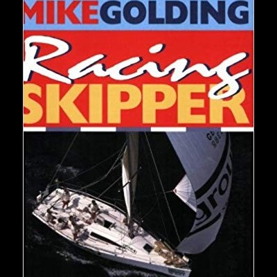 Capa de livro com título colorido e imagem de veleiro no mar