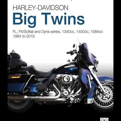 Capa de livro com motocicleta Harley-Davidson preta e azul e texto do título