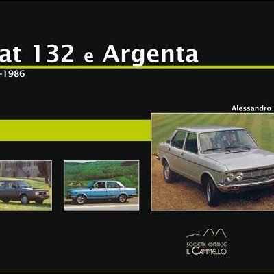 Capa de livro com fotos de carros Fiat 132 e Argenta e texto relacionado