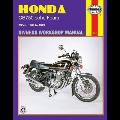 Capa de manual de oficina Haynes para mota Honda CB750 sohc Fours
