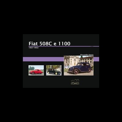 Apresentação de carros clássicos Fiat 508C e 1100 com texto e imagens em fundo preto