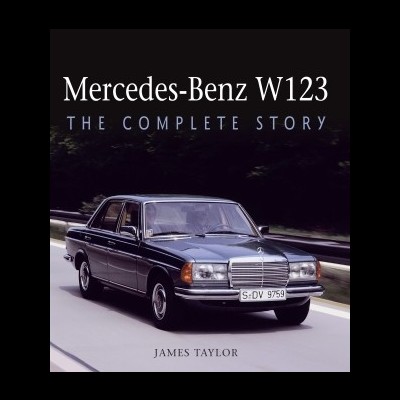 Capa de livro com carro Mercedes-Benz preto e texto do título e autor