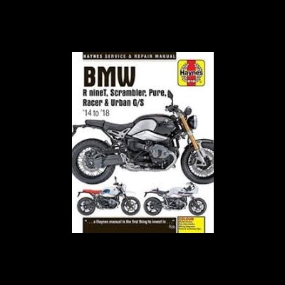 Manual Haynes para motos BMW R nineT e modelos associados, 2014-2018