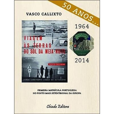 Capa de livro com título, imagem em preto e branco, selo comemorativo e texto descritivo