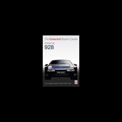 Capa de livro com um Porsche 928 preto e título 'The Essential Buyer's Guide PORSCHE 928'