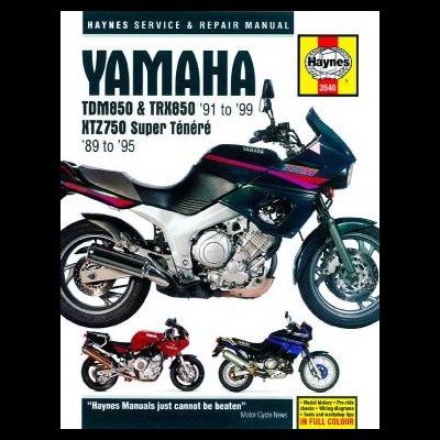 Manual Haynes com imagens de motociclos Yamaha