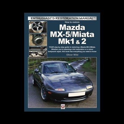Capa do livro Enthusiast's Restoration Manual sobre Mazda MX-5/Miata Mk1 & 2
