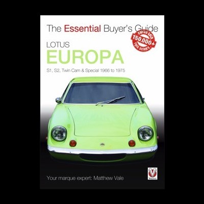 Capa de livro com carro Lotus verde-limão e texto informativo