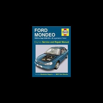 Manual Haynes Ford Mondeo 1993-2000 capa azul com carro e logo