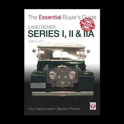 Capa de guia de compra com Land Rover clássico verde