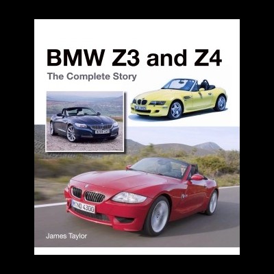 Capa do livro BMW Z3 and Z4 com três carros conversíveis BMW