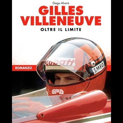 Capa de livro com título em vermelho e imagem de piloto com capacete vermelho numa corrida