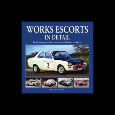 Capa de livro sobre carros Ford Escort de corrida