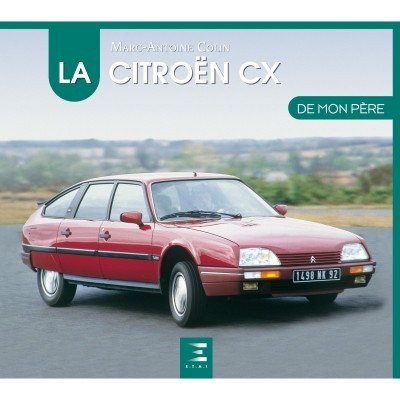 Livro sobre o Citroën CX com foto do carro vermelho na capa