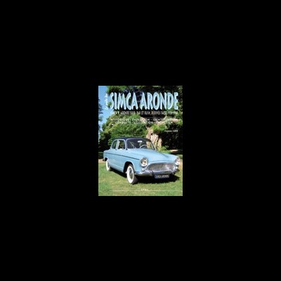 Capa de revista com carro clássico azul claro numa estrada com vegetação