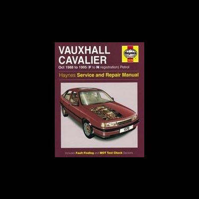 Capa manual serviço Vauxhall Cavalier Haynes 1988-1995 vermelho