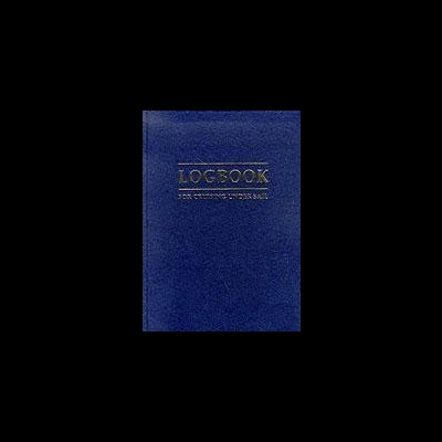 Capa azul de livro intitulada LOGBOOK FOR RETURNING TO WORK SAFE