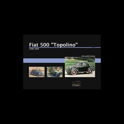Cartaz ilustrativo com fotos do Fiat 500 'Topolino' e texto descritivo
