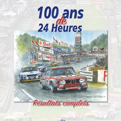 Capa de livro com carros de corrida e texto em francês