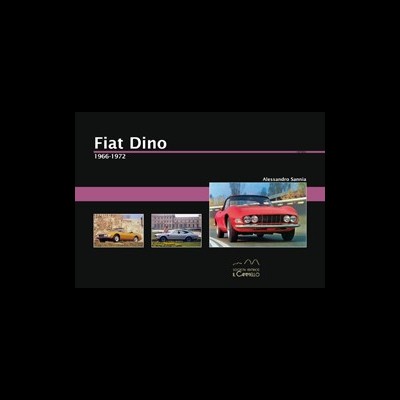 Cartão informativo com imagens de carros Fiat Dino em três cores diferentes
