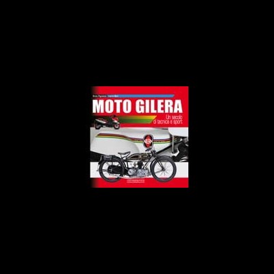 Capa de revista 'MOTO GILERA' com motocicleta e bicicleta
