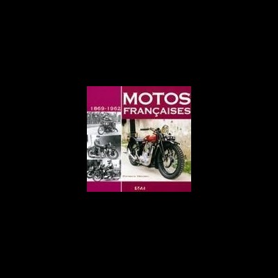 Capa do livro 'MOTOS FRANÇAISES 1896-1952' com fotos de motos clássicas