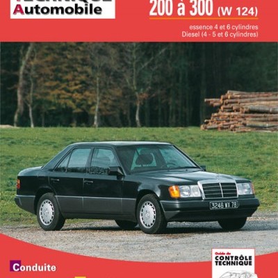 Capa revista técnica com carro Mercedes Benz preto estacionado junto a árvores e madeira