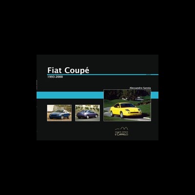 Imagem de um Fiat Coupé com várias fotos do carro em diferentes cores e ambientes.